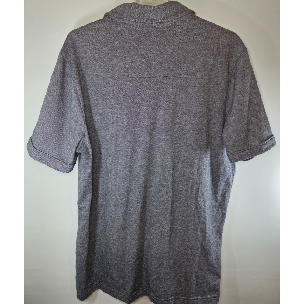 Nautica Gray Button Up Short Sleeve Polo Shirt Men's‎ Large - Picture 3 of 7